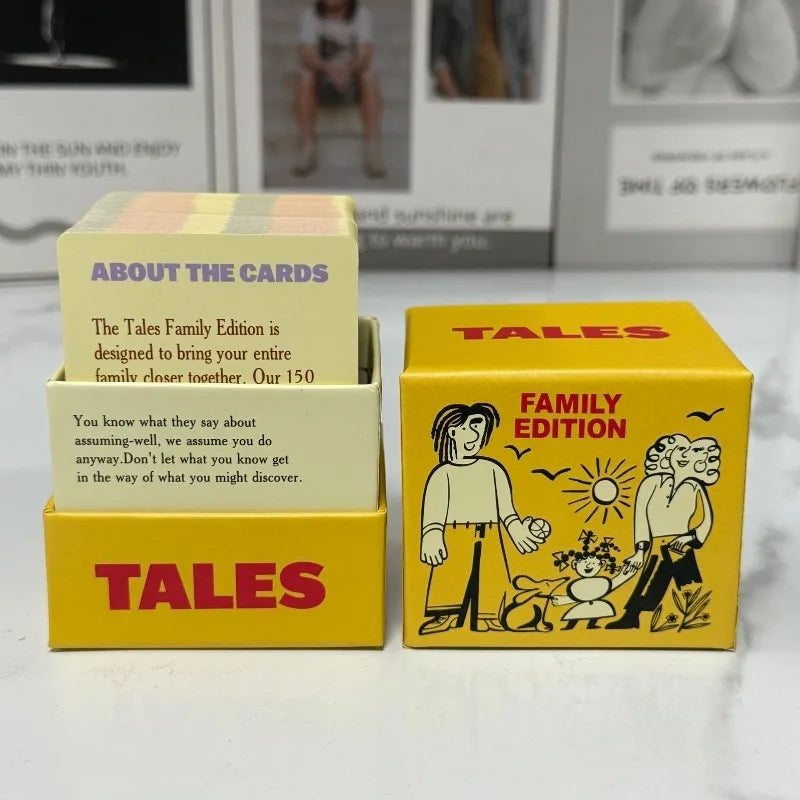 New 150Pcs Card Conversation Starter Game Family Edition Fun Icebreaker for Adults and Family Gatherings Couples Card Game Tales